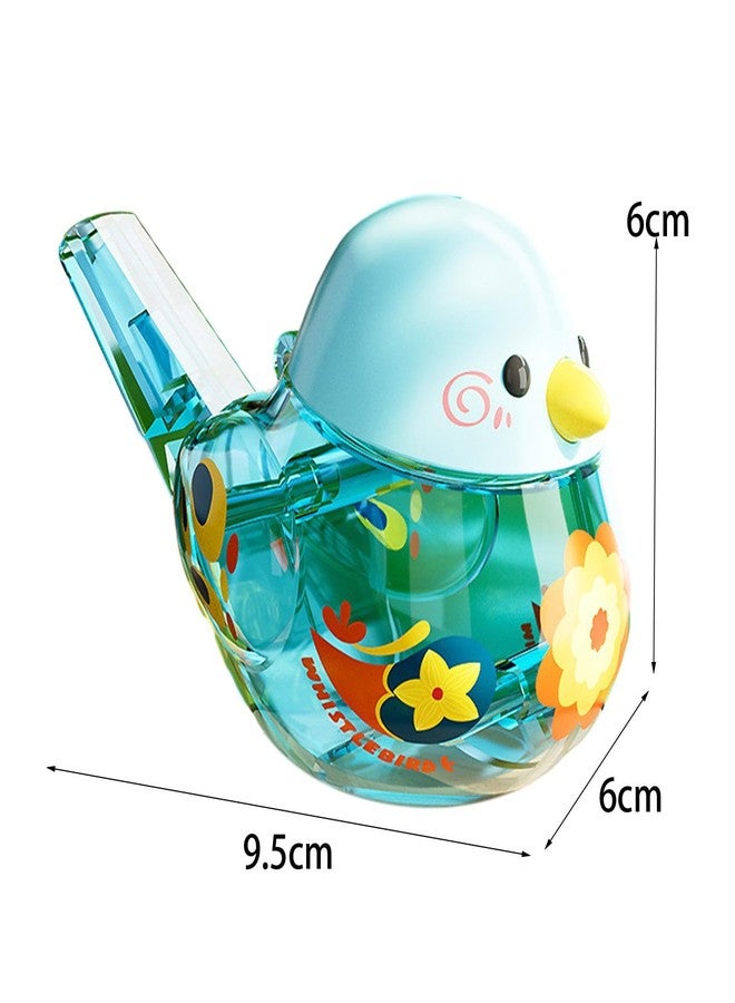 LITTLE BUDDY Toy Bird Water Whistle Cartoon Transparent Bird Call Whistle for Boys Teens Kids Blue - Image 3